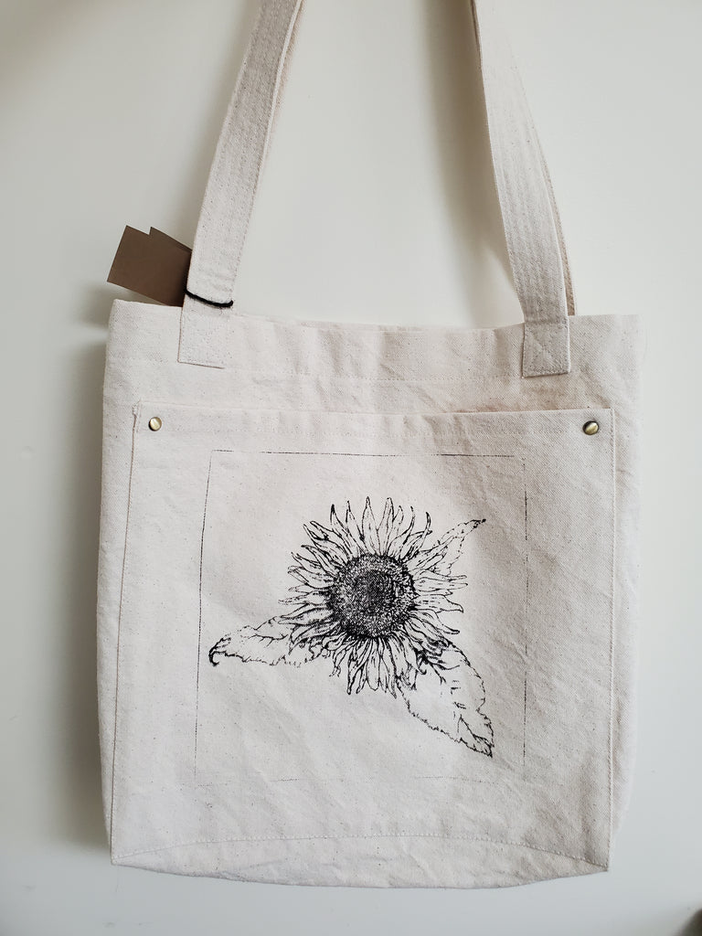 Sunflower Canvas Tote